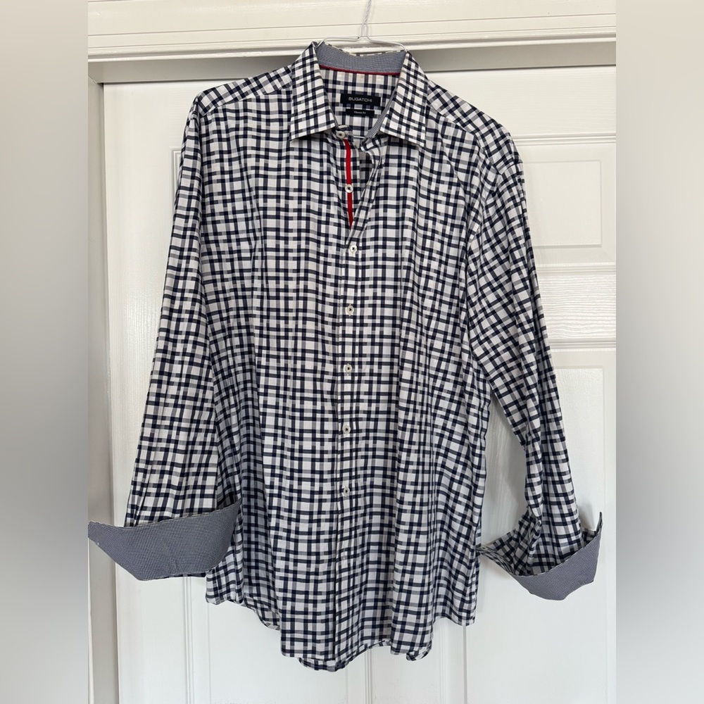 Men’s Dress Button Down Shirt Bugatchi from Nordstrom. XL Extra Large